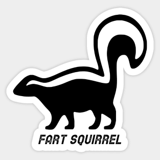 Fart Squirrel Sticker